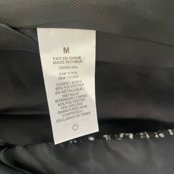 NWT - Blazer by Dynamite – Size M – Classic Black & White - Picture 10 of 11